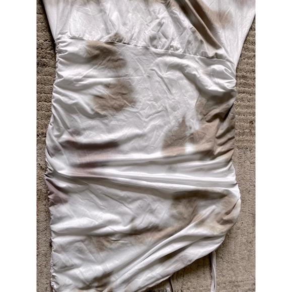 Neutral tie-dye mini side ties dress only worn once! - Picture 3 of 3